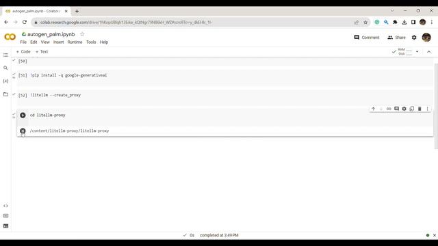 AutoGen Setup using the Google's Generative AI API called PaLM API