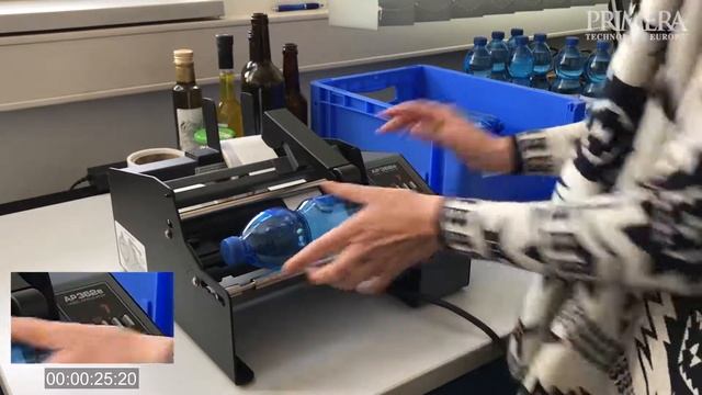 Semi-Automatic Labelling for Round Bottle with AP360e/AP362e смотреть онлайн
