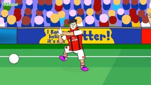 🔵KANTE SLIP! MARTINELLI GOAL!🔴 (Chelsea vs Arsenal 2-2 -the cartoon! Goals highlights Luiz Red 2020