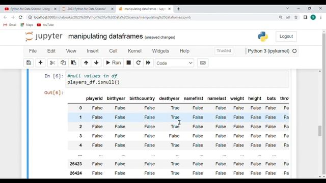 Python for Data Science -Manipulating Dataframes смотреть онлайн