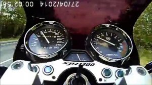 XJR 1300 0-100 km разгон