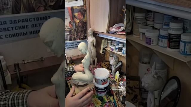 кукла из папье-маше,  немного о шпатлевке смотреть онлайн