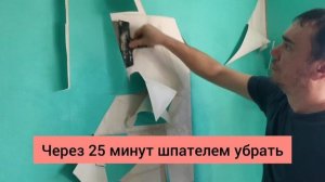 Как легко снять моющиеся флизелиновые обои