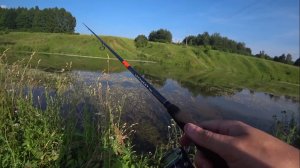 РЫБАЛКА НА ПОППЕР ЛЕТОМ В ЖАРУ. ЩУКА НА СПИННИНГ..mp4