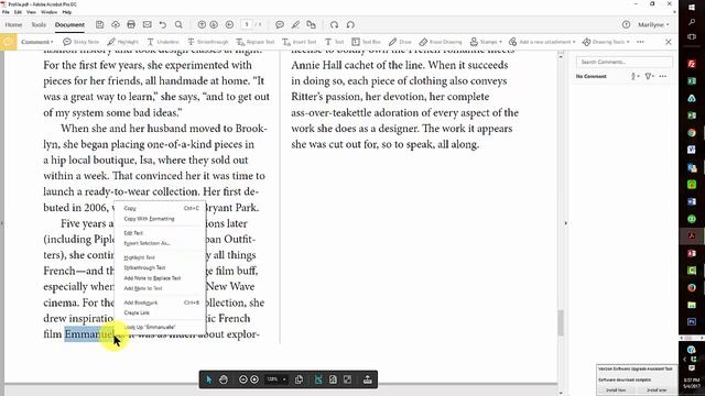 ADOBE ACROBAT DC - Text Correction Markup Tool смотреть онлайн