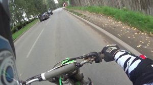 На кроссовом мотоцикле по городу, Ижевск