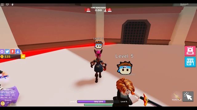 СИМУЛЯТОР НИНДЗЯ В РОБЛОКС!НАРЕЗАЕМ ВРАГОВ И БОСС В ROBLOX! смотреть онлайн