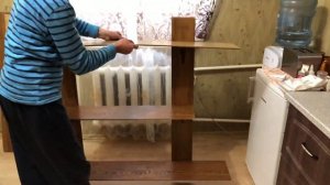 Полка своими руками из ламината.
