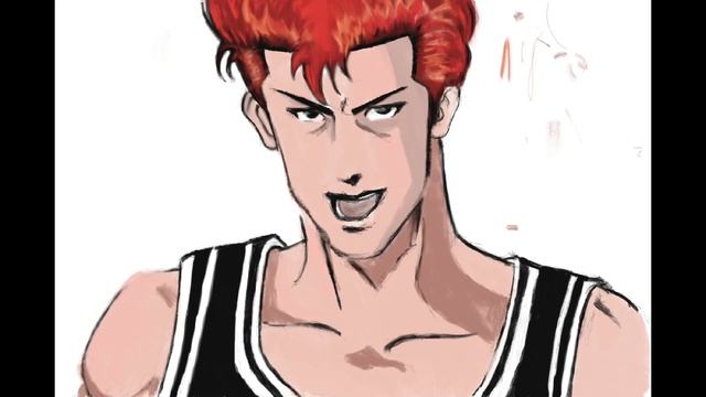 iPad drawing - hanamichi sakuragi digital art смотреть онлайн