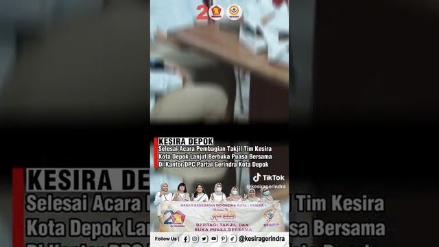 Kesira Gerindra Depok Berbagai Takjil Buka Puasa