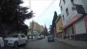 Улица Свердлова, центр Адлера 14.02.2018, зима, февраль