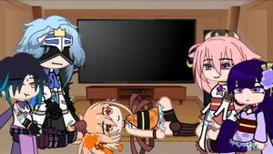 Some of my favorite chars react to Raiden Shogun/Ei | 1/5 | Genshin Impact | Gacha Club