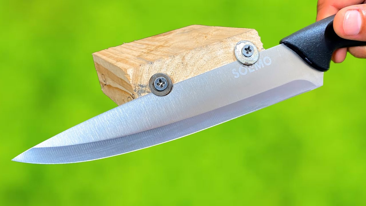 3 удивительных способа заточить нож!