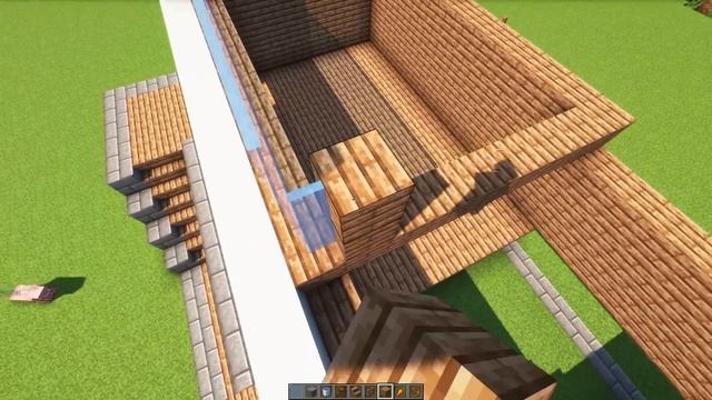 КРАСИВЫЙ ДОМ В МАЙНКРАФТЕ С БАССЕЙНОМ смотреть онлайн