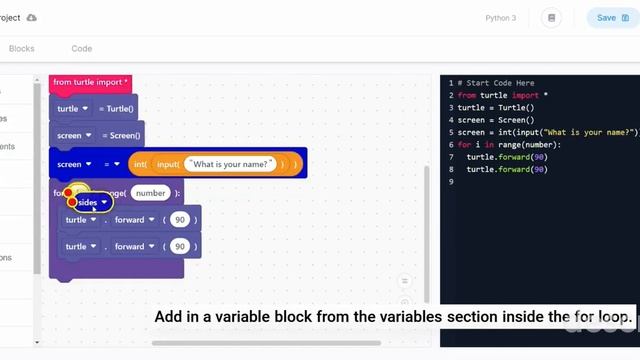 Learn Creating a program to draw different shapes in Python using turtle and variables. смотреть онлайн