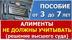 Верховный Суд постановил, что алименты, уплачиваемые в другую семью, должны исключаться из дохода.