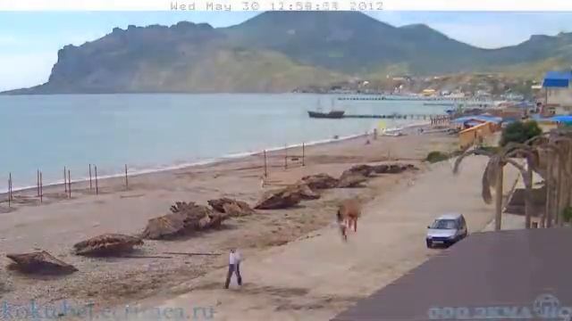 Веб камера 30 мая 2012 на Набережной в Коктебеле смотреть онлайн