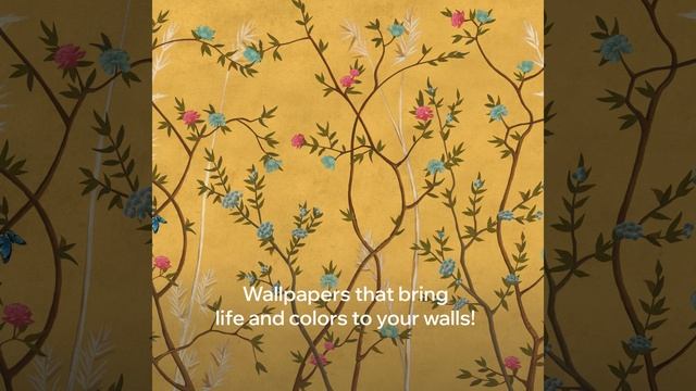Mustard Chinoiserie Design: Wallpaper that Breathes Life into Your Home ?? смотреть онлайн