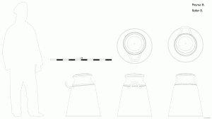 Роульс B. Чертёж. Roller B. Drawings.