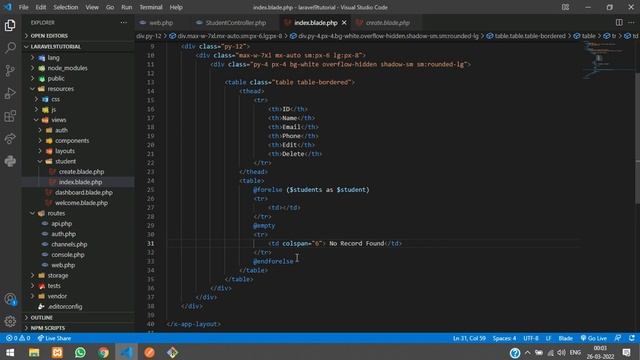 Laravel 9 Breeze CRUD 2: Fetch data using Eloquent Model in Laravel Breeze using Tailwind Bootstrap смотреть онлайн