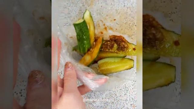 Закуска из ОГУРЦОВ.  Быстрые МАЛОСОЛЬНЫЕ огурцы.