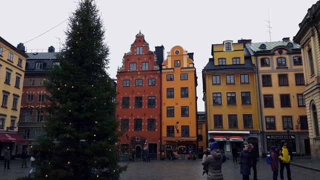 Стокгольм. Прогулка по старому городу Гамла-стан. (Stockholm, Gamla stan, Sweden).