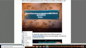 Fix Lapisbeard error in Sea of Thieves on Xbox or Windows 10