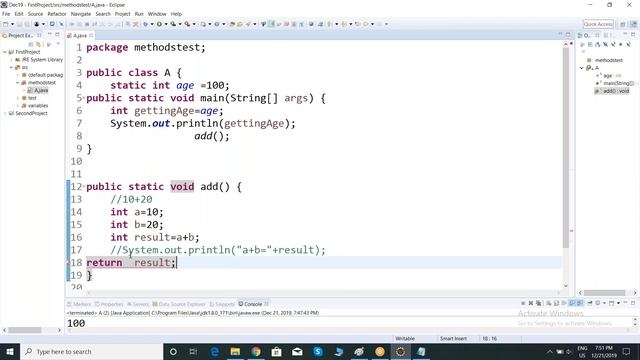 Java [05] Methods and Return types смотреть онлайн