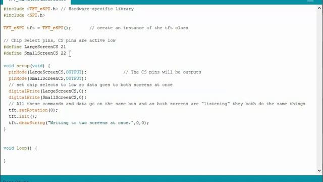 Driving 2 screens with the ESP32 (ili9341 driver, tft_espi library) смотреть онлайн