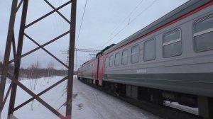 Электропоезд ЭД4М-0396 сообщением Москва - Ожерелье