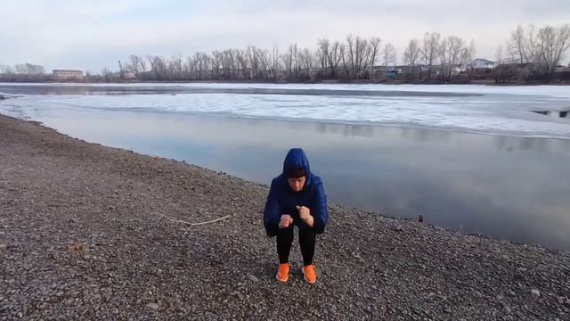 МОРЖЕВАНИЕ на реке. На улице - 5 , вода + 2