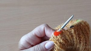 Шапка пышной резинкой с фиксированным отворотом.  Как закрыть макушку красиво