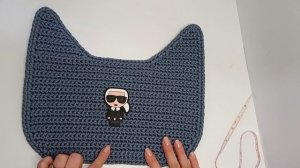 Сумка из полиэфирного шнура 4 мм крючком, связана по МК сумка из рафии mio mio
