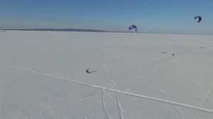 Сноукайтинг   Зарядись энергией ветра г Чайковский Аэросъемка