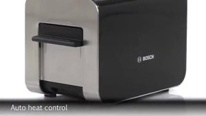 Bosch TAT8613GB Styline 2 Slice Toaster, Black