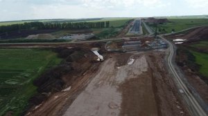 Трасса М-12. Этап 7. Виадук между деревнями Коргуза и Егидерево. 09.07.2022