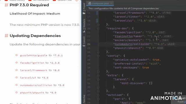 Upgrade Laravel 7 to 8. Laravel 8 Tutorial By with us buddy смотреть онлайн
