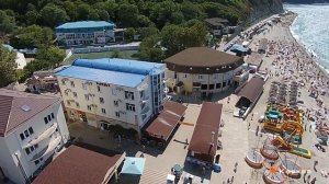 Гостиница "Баязет" в п. Новомихайловский. Аэросъемка