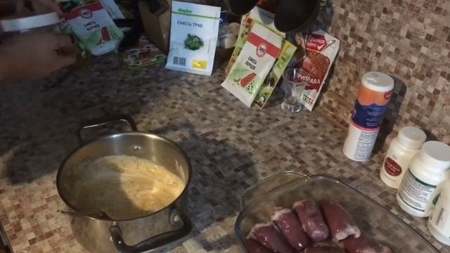 Тушёное сердце индейки, с соусом из мацони. ПП. Полезные рецепты от Елены Мурыгиной. смотреть онлайн