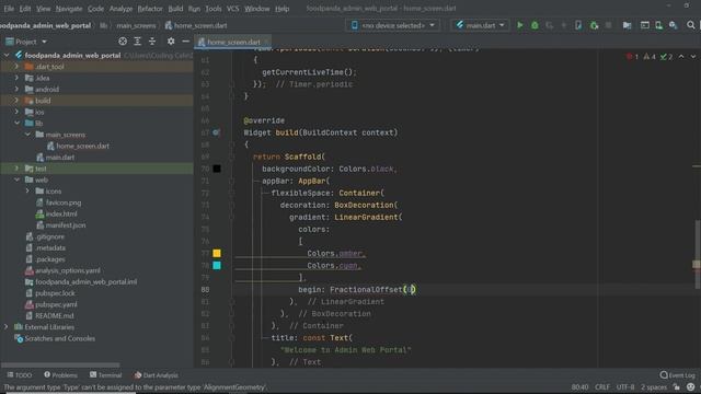 Flutter Gradient Background Custom AppBar - Firebase & Flutter Website App Development Tutorial 202