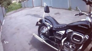 Выхлоп миниган Honda shadow slasher