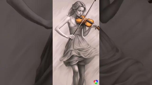 Волшебство скрипки чернилами / The Magic of the Violin in Ink смотреть онлайн