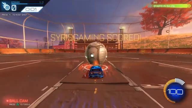 Rocket League I DID THE MUST FLICK!!!! trial and error musty and air dribble training.