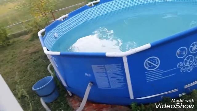 КАРКАСНЫЙ БАССЕЙН летом / Обзор INTEX / уход за бассейном смотреть онлайн