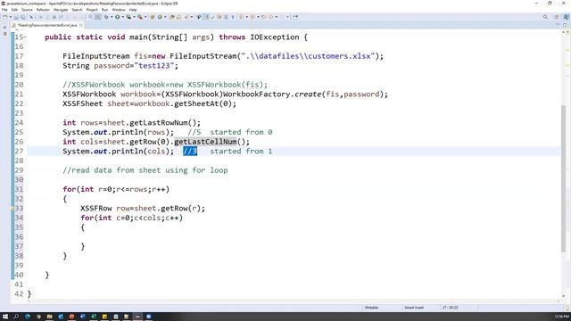 Apache POI Tutorial Part5 - How To Read Data from Password Protected Excel #ApachePOI