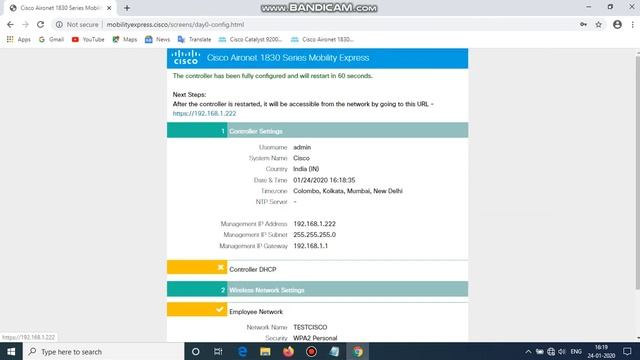 Configuration cisco aironet 1832i