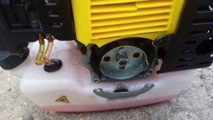 Калибр триммер. Замена стартера.Мотокоса..