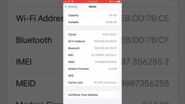 How to confirm SIM Restrictions (Locked or Unlocked) on iPhone