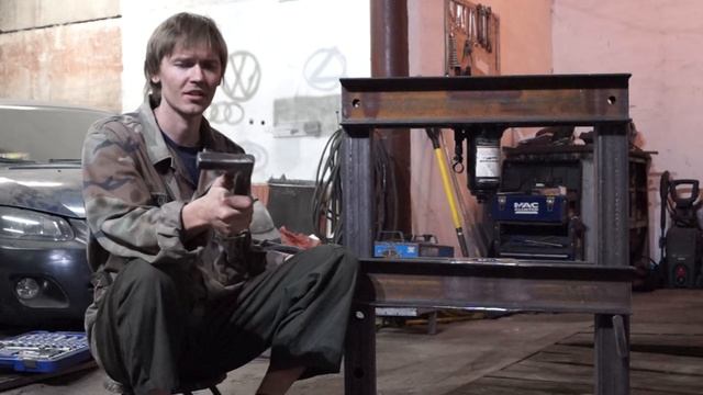 Пресс 15 тонн своими руками #Центральныйгараж смотреть онлайн