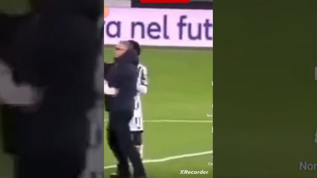 rissa tra cuadrado e  handanovic 1-1 inter-Juventus semifinale coppa Italia